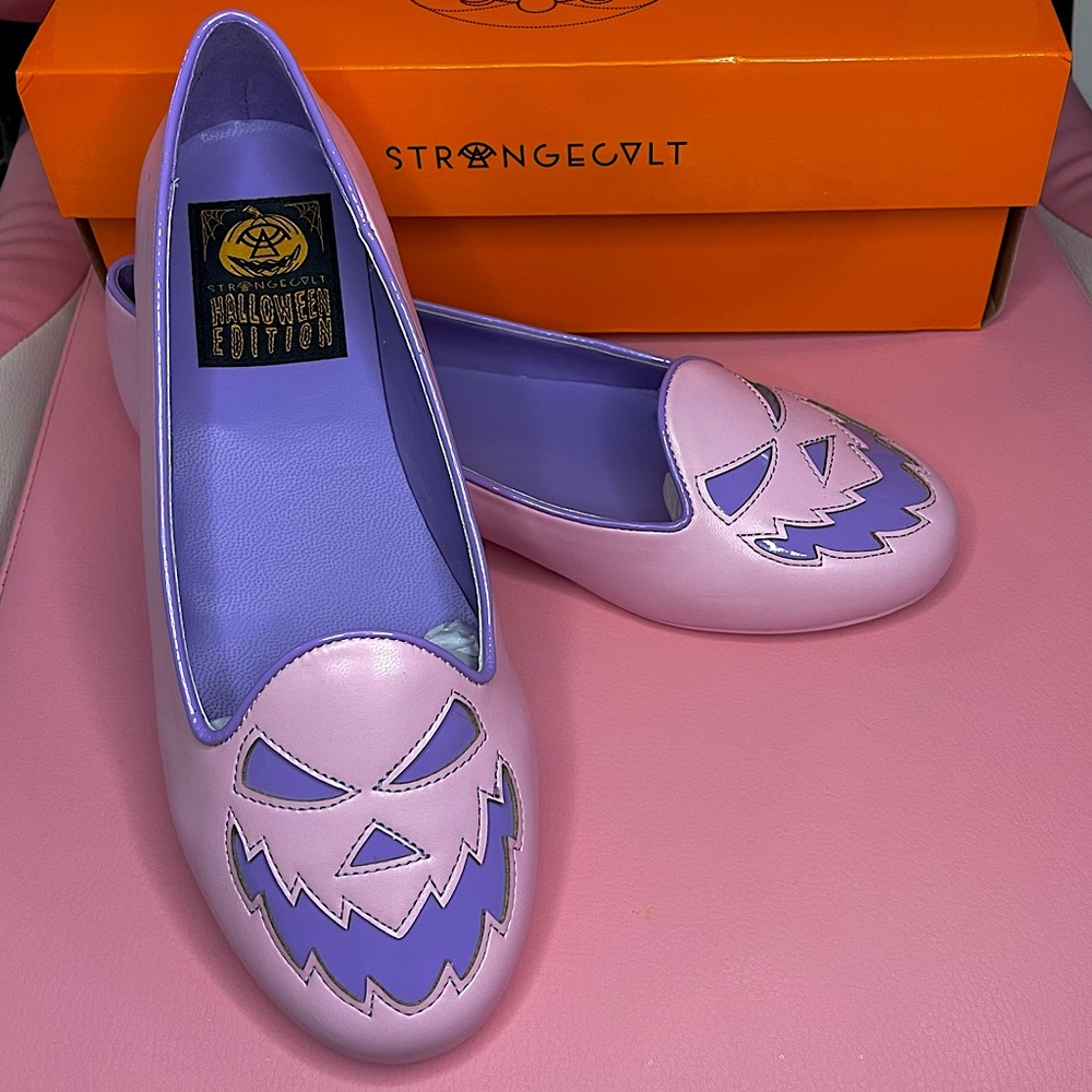 NEW Strange Cvlt Halloween Edition Lydia Scary Jack Pastel Pink Women’s Flats